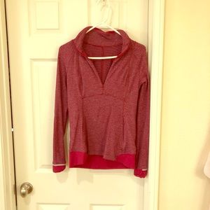 Lululemon 3/4 zip running shirt
